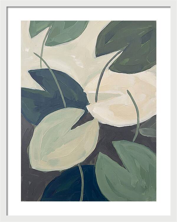 Lily Pads In Minimalist Style