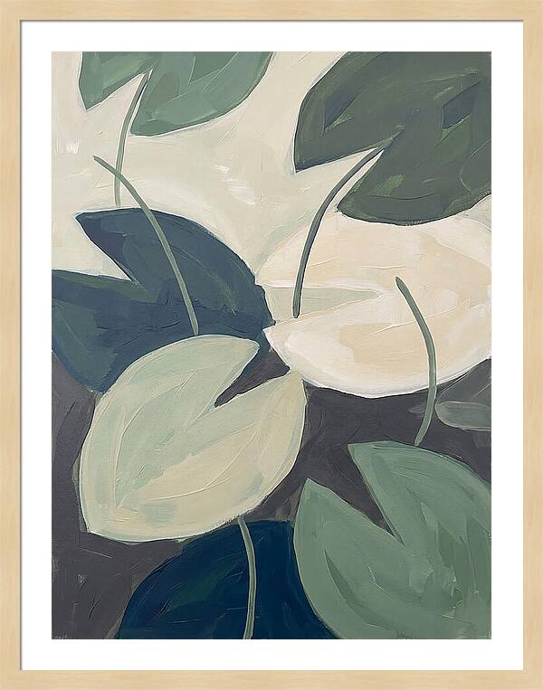 Lily Pads In Minimalist Style