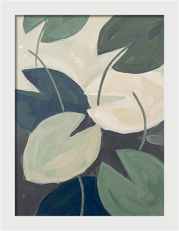 Lily Pads In Minimalist Style