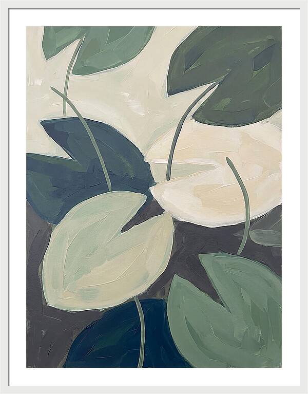 Lily Pads In Minimalist Style