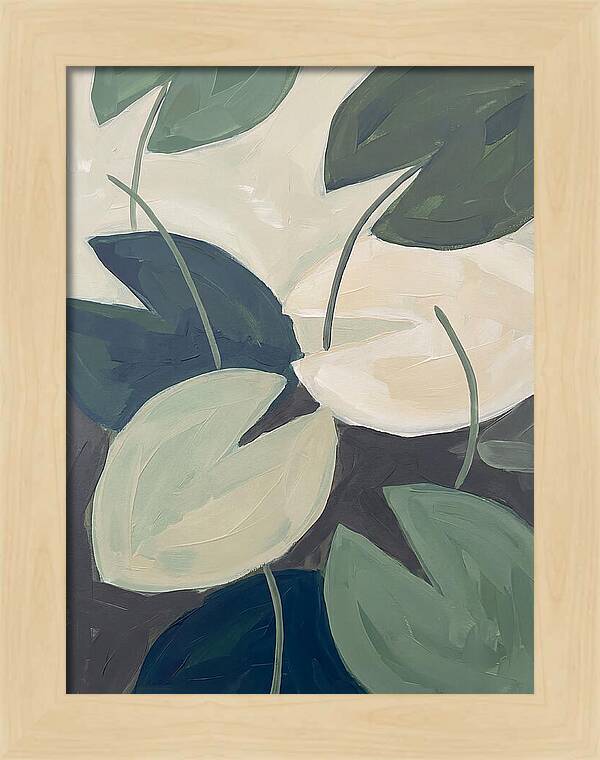 Lily Pads In Minimalist Style