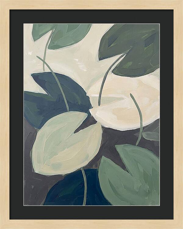 Lily Pads In Minimalist Style