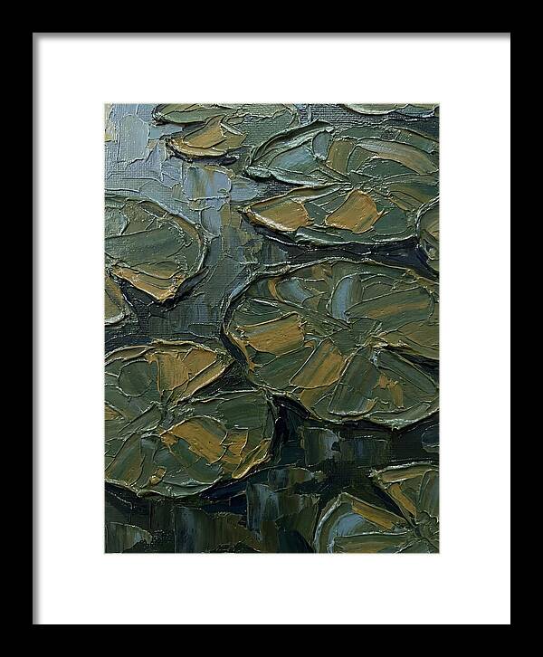 Lily Pads In Textured Green