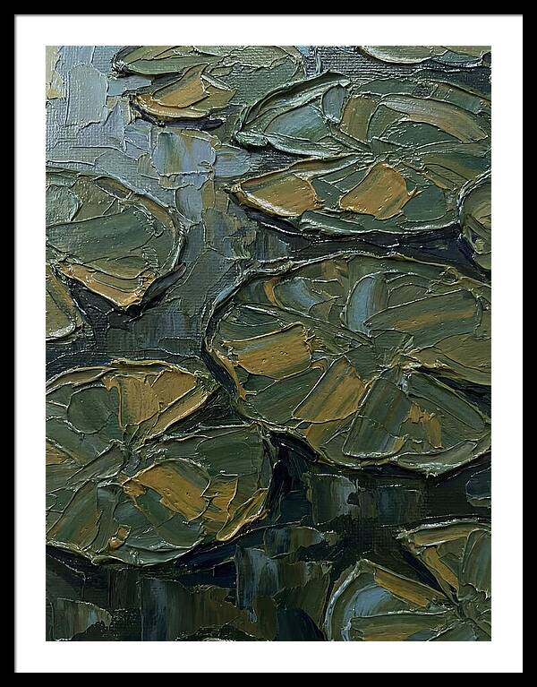 Lily Pads In Textured Green
