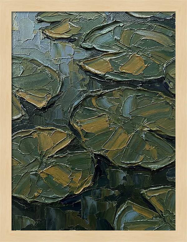 Lily Pads In Textured Green
