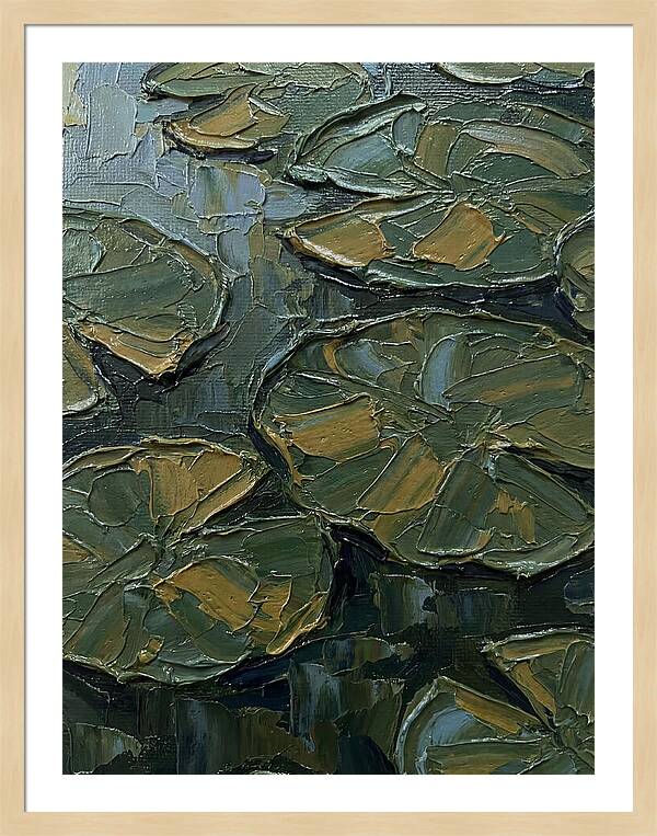 Lily Pads In Textured Green