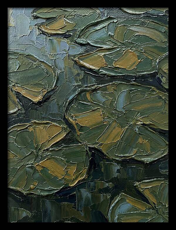 Lily Pads In Textured Green