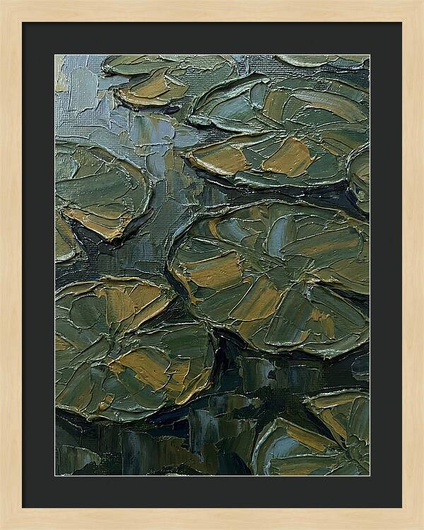 Lily Pads In Textured Green