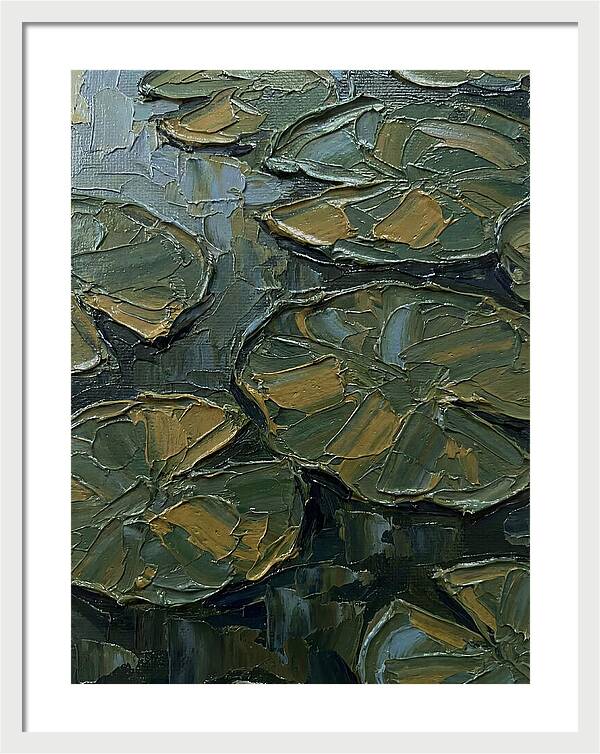 Lily Pads In Textured Green