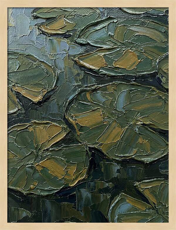 Lily Pads In Textured Green