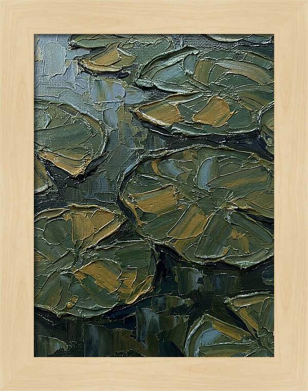 Lily Pads In Textured Green
