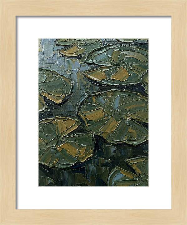Lily Pads In Textured Green