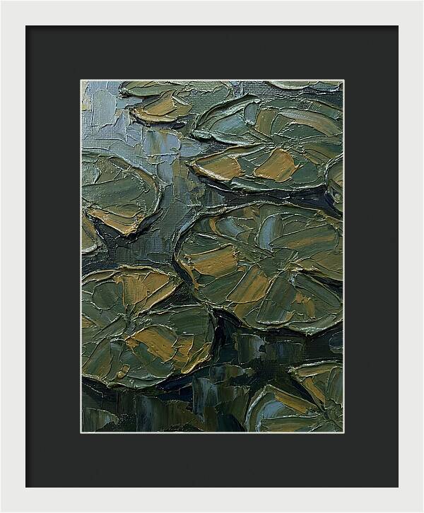 Lily Pads In Textured Green