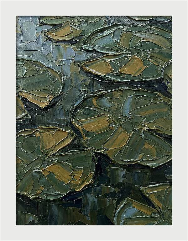 Lily Pads In Textured Green