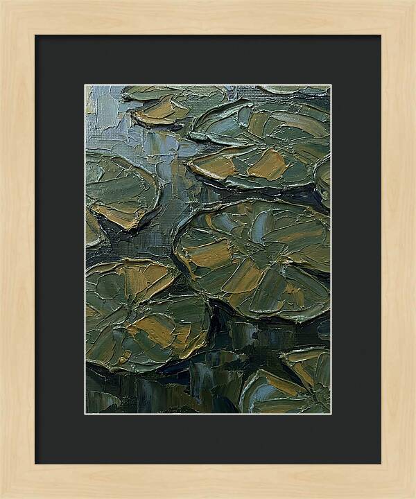 Lily Pads In Textured Green