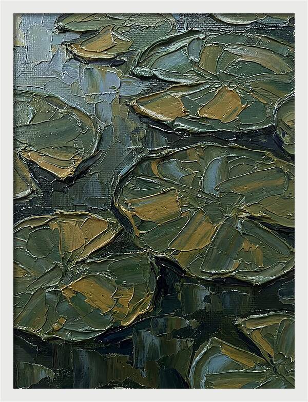 Lily Pads In Textured Green