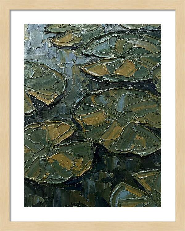Lily Pads In Textured Green