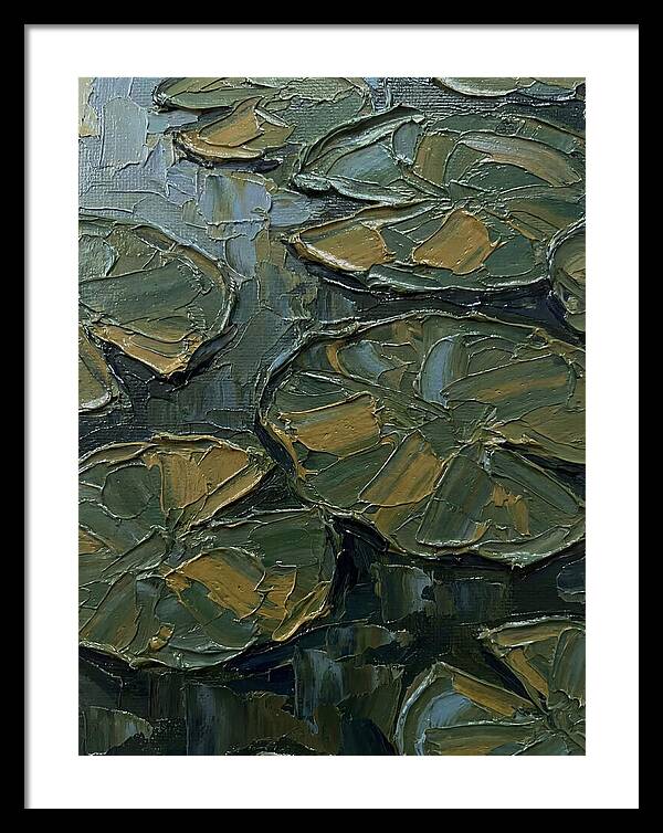 Lily Pads In Textured Green