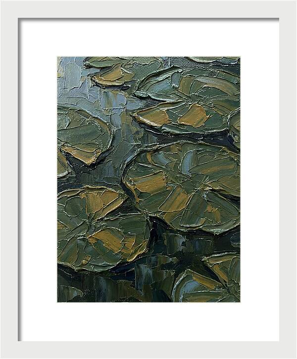 Lily Pads In Textured Green
