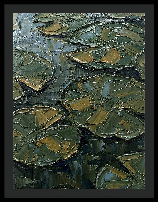 Lily Pads In Textured Green