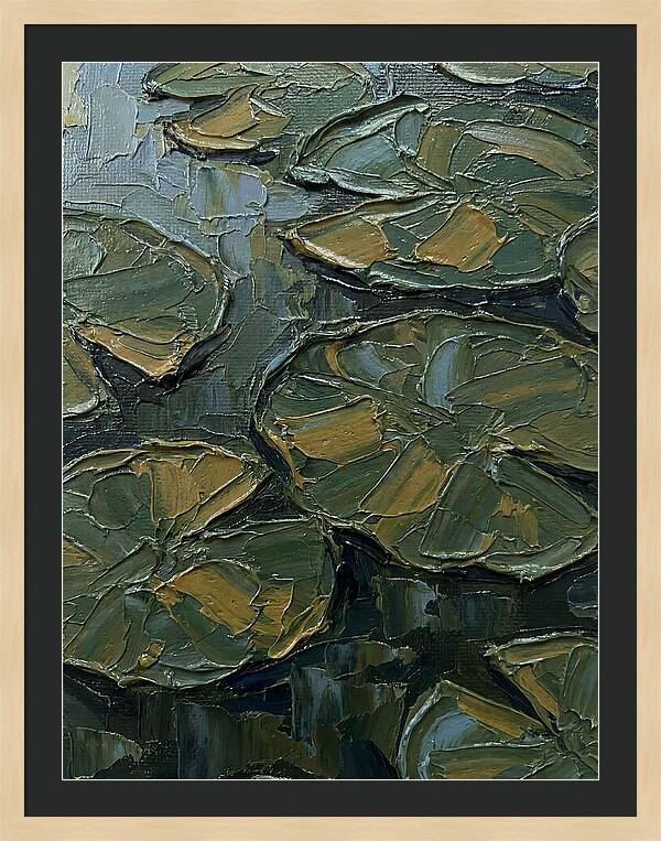 Lily Pads In Textured Green