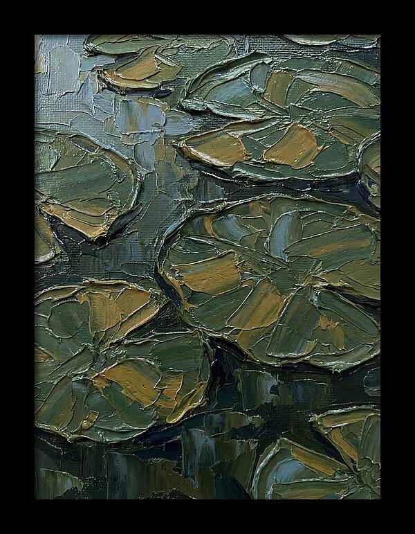 Lily Pads In Textured Green