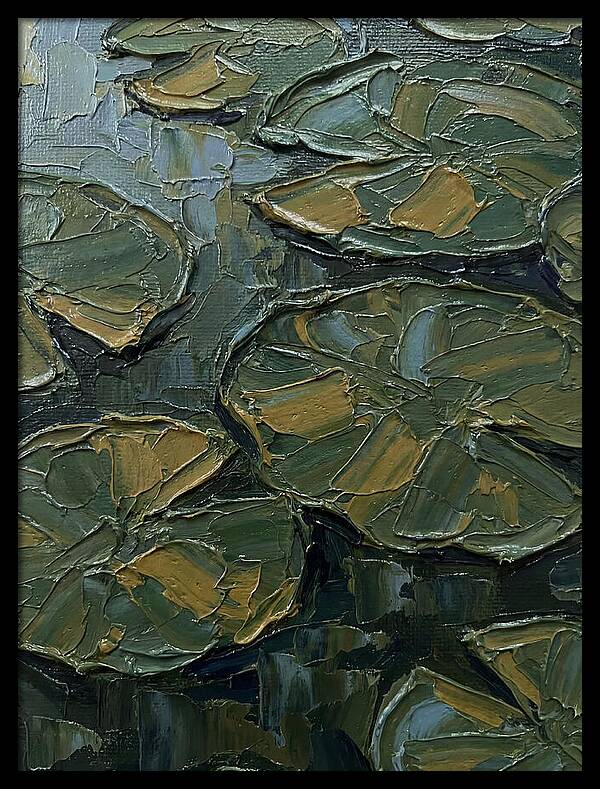 Lily Pads In Textured Green