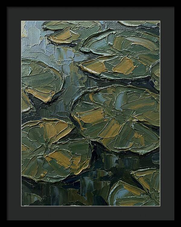 Lily Pads In Textured Green
