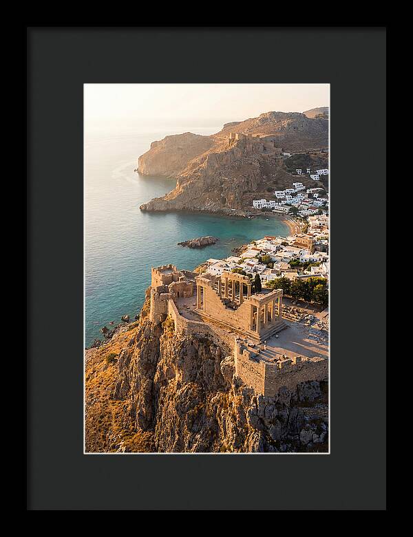 Lindos Acropolis At Golden Hour