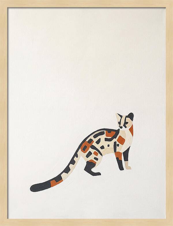 Linsang In Minimalist Style
