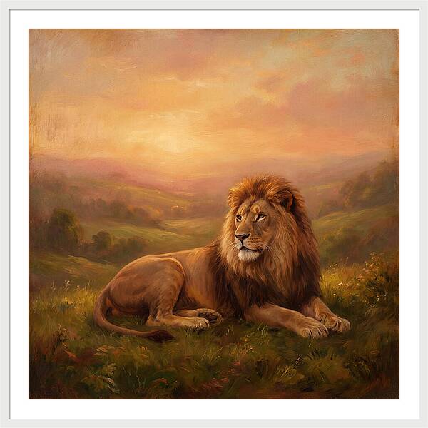 Lion At Dusk