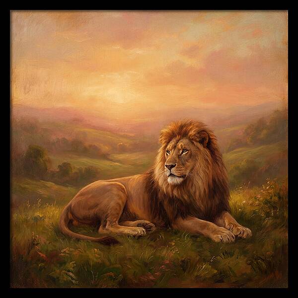 Lion At Dusk