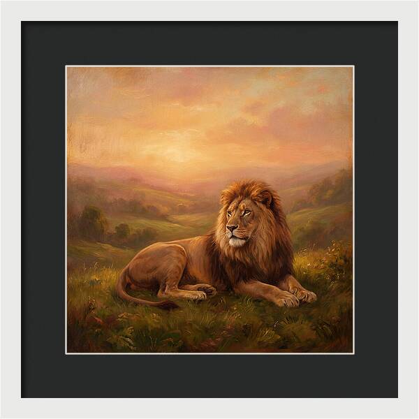 Lion At Dusk