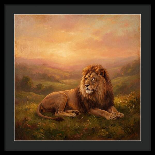 Lion At Dusk