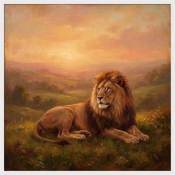 Lion At Dusk