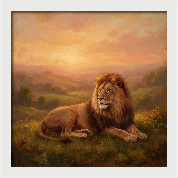 Lion At Dusk