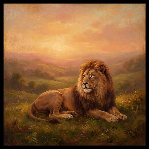 Lion At Dusk