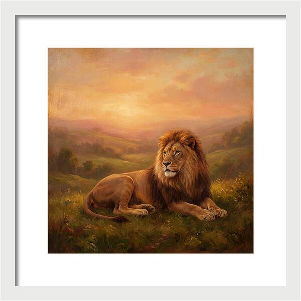 Lion At Dusk