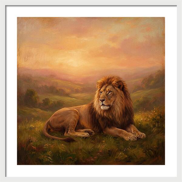 Lion At Dusk