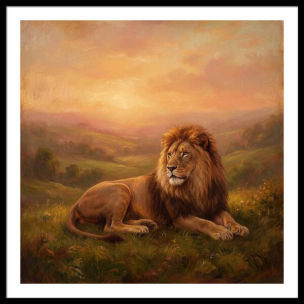 Lion At Dusk
