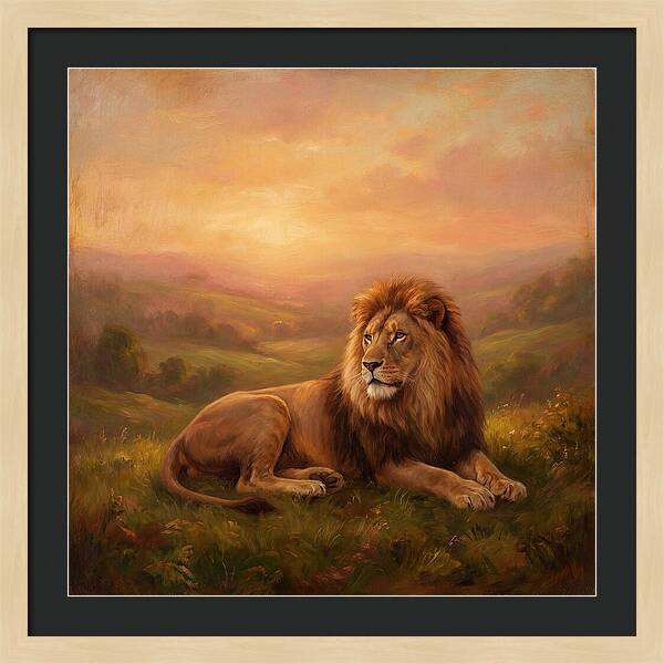 Lion At Dusk