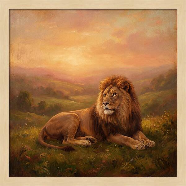 Lion At Dusk