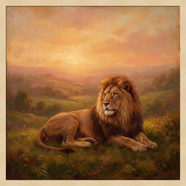 Lion At Dusk