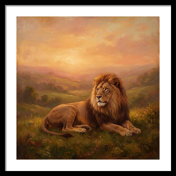Lion At Dusk