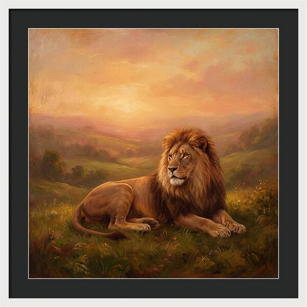 Lion At Dusk