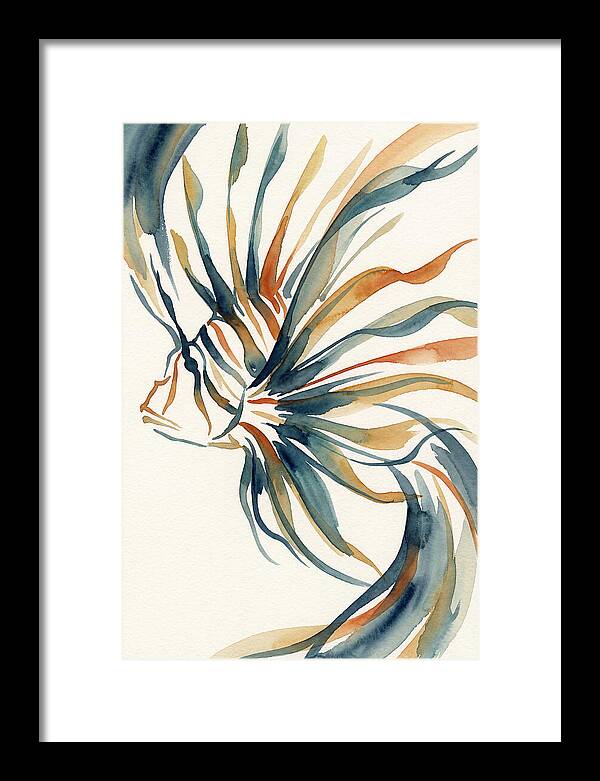Lionfish Elegance In Watercolor