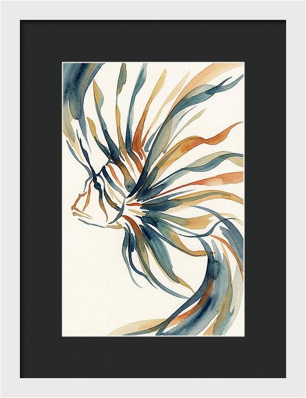 Lionfish Elegance In Watercolor