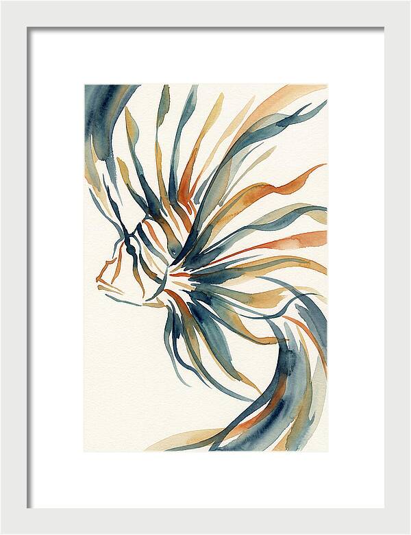 Lionfish Elegance In Watercolor