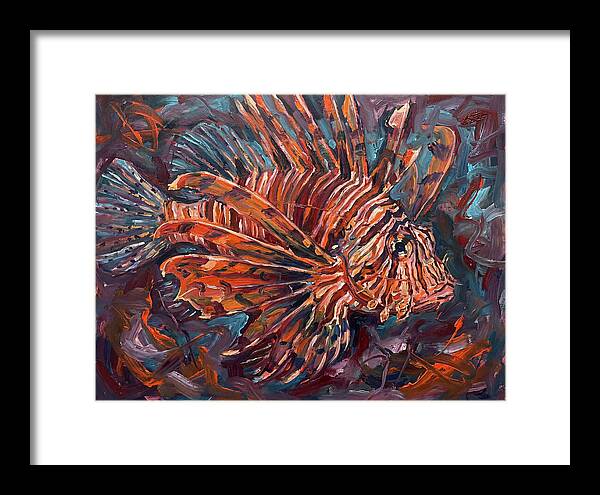 Lionfish In Expressionist Style