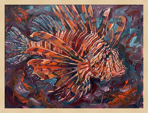 Lionfish In Expressionist Style